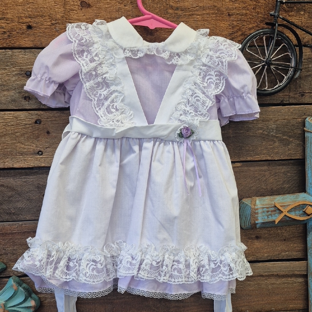 Lavender Lace Kids Dress